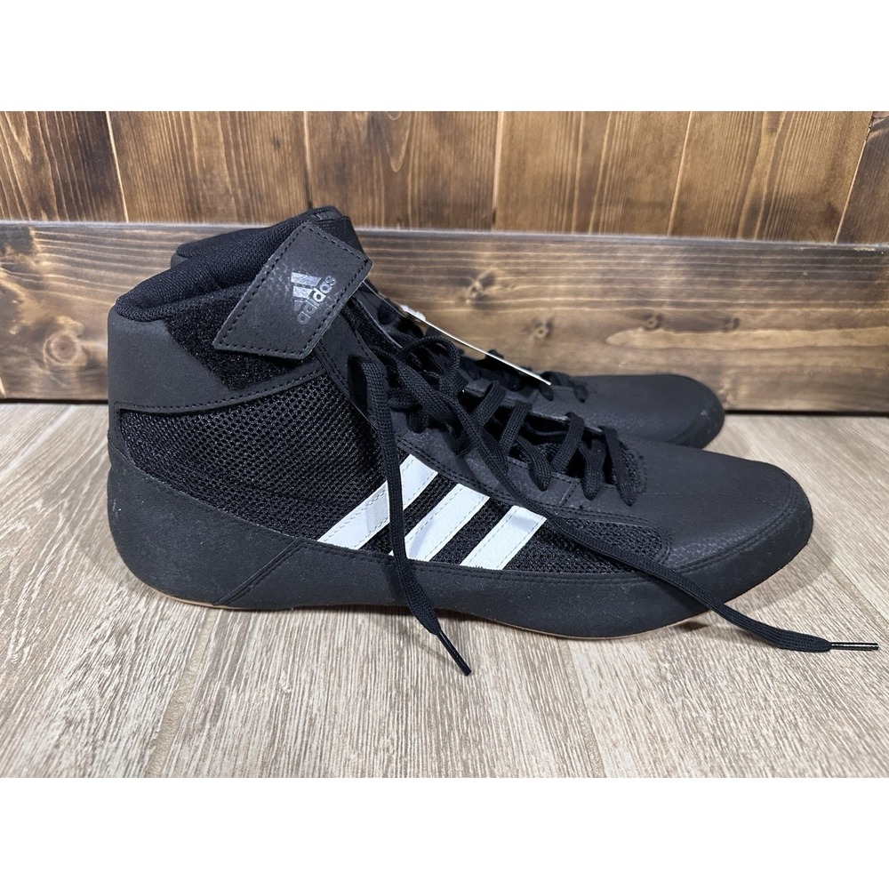 Adidas HVC 2 Wrestling Shoes‎ NWOB Men's Size 14.5 Black White Lightweight